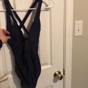NWT Cupshe Navy one piece small